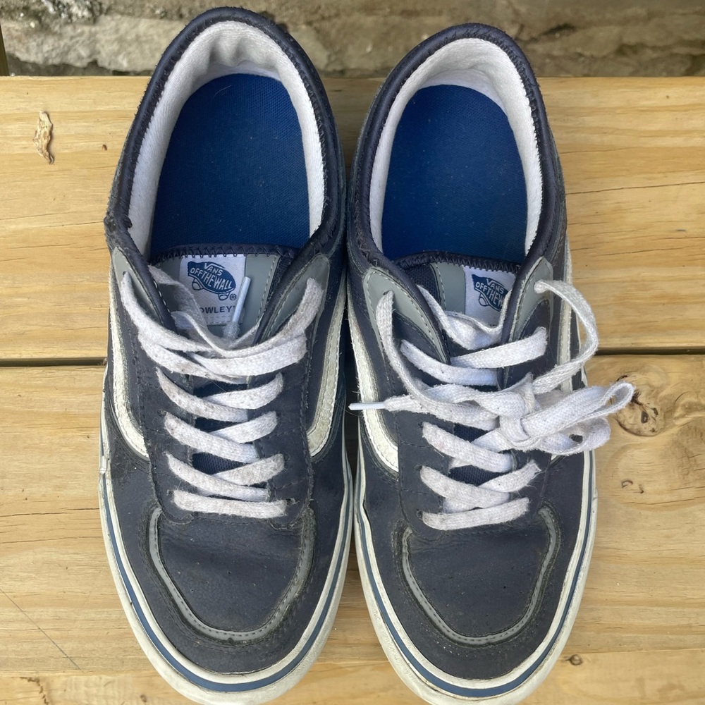 Men's Navy and White vans